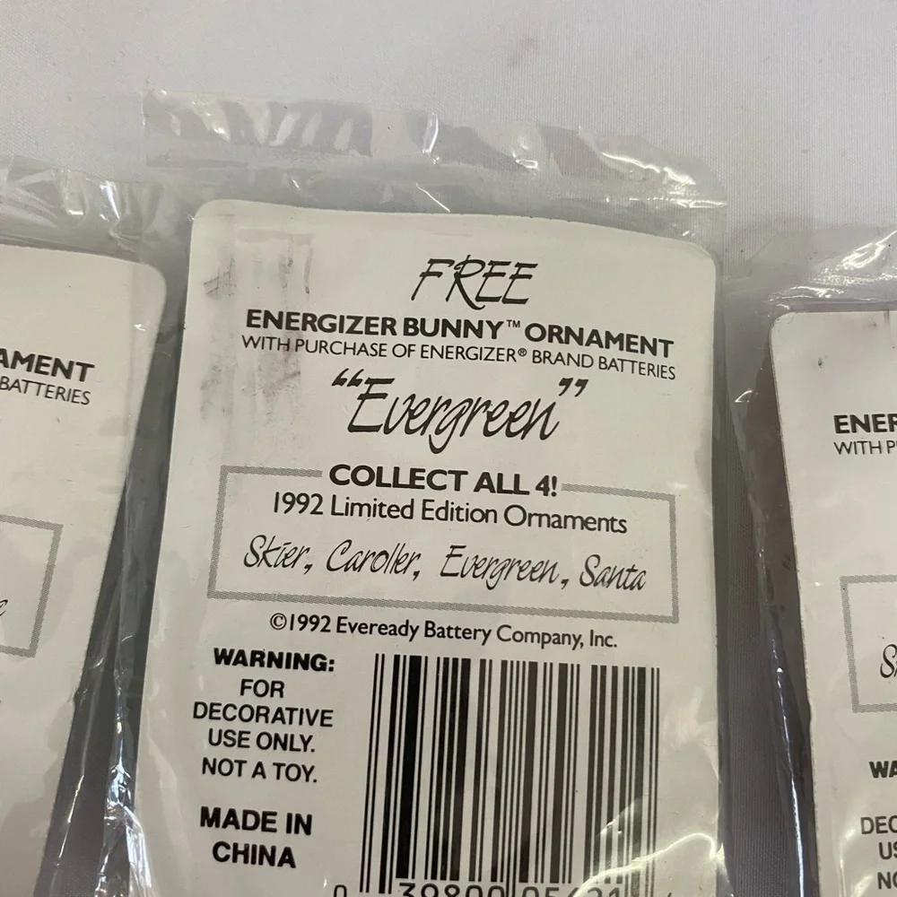 Eveready Battery Company vintage 1992